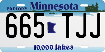 MN license plate 665TJJ