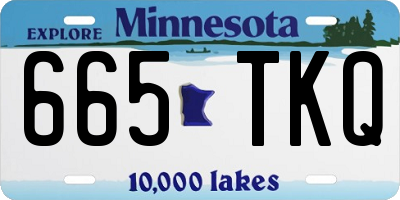 MN license plate 665TKQ