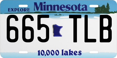 MN license plate 665TLB