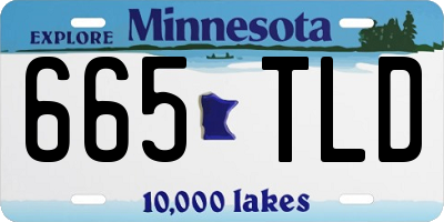 MN license plate 665TLD