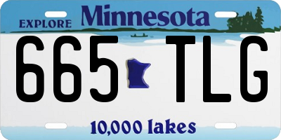 MN license plate 665TLG