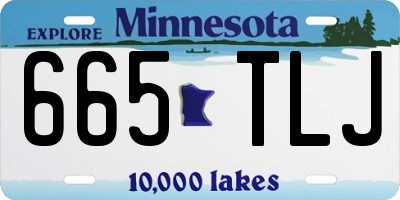 MN license plate 665TLJ