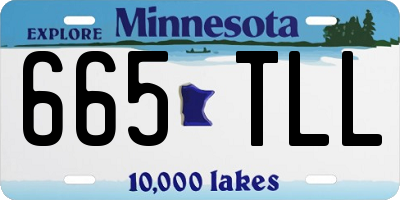 MN license plate 665TLL