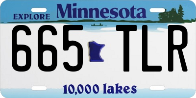 MN license plate 665TLR