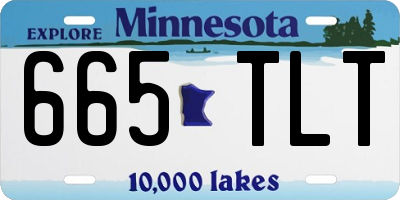 MN license plate 665TLT