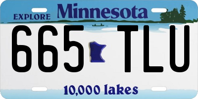 MN license plate 665TLU