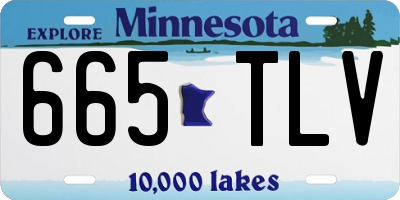 MN license plate 665TLV
