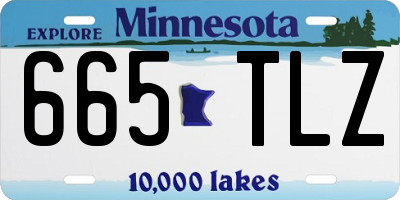 MN license plate 665TLZ