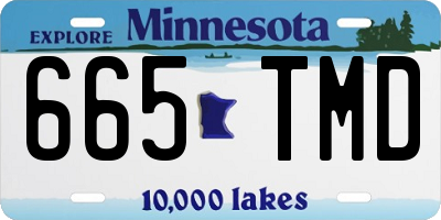 MN license plate 665TMD