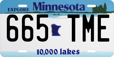 MN license plate 665TME