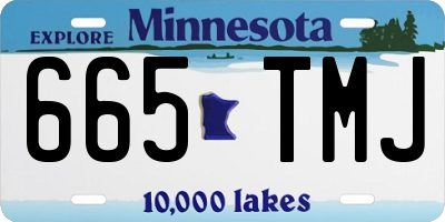 MN license plate 665TMJ