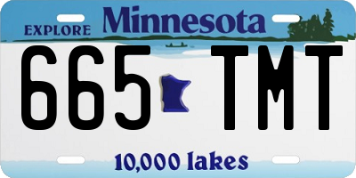 MN license plate 665TMT