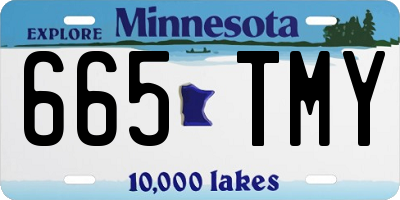 MN license plate 665TMY