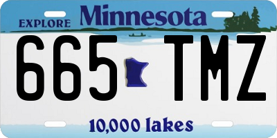 MN license plate 665TMZ