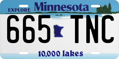 MN license plate 665TNC