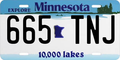 MN license plate 665TNJ