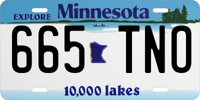MN license plate 665TNO
