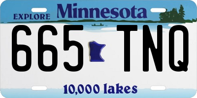 MN license plate 665TNQ