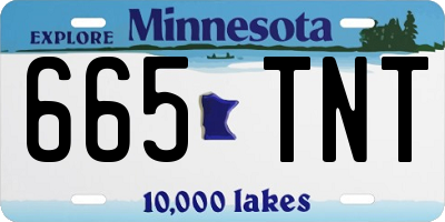 MN license plate 665TNT