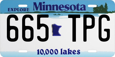 MN license plate 665TPG