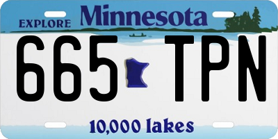 MN license plate 665TPN