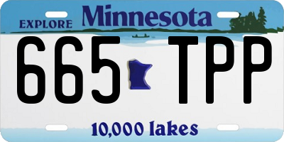 MN license plate 665TPP