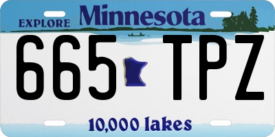 MN license plate 665TPZ
