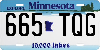 MN license plate 665TQG