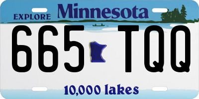 MN license plate 665TQQ