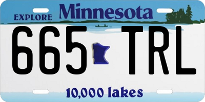 MN license plate 665TRL