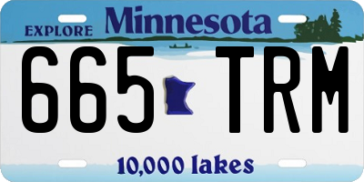 MN license plate 665TRM