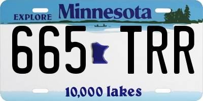 MN license plate 665TRR