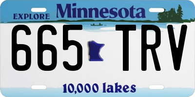 MN license plate 665TRV