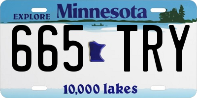MN license plate 665TRY