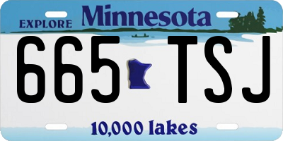 MN license plate 665TSJ