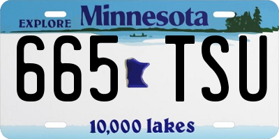 MN license plate 665TSU