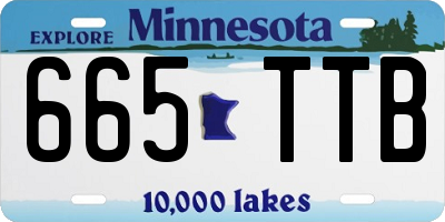 MN license plate 665TTB