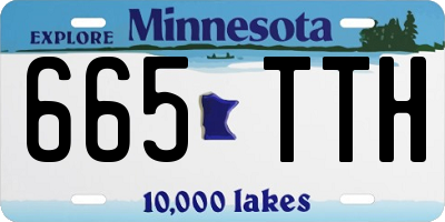 MN license plate 665TTH