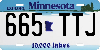 MN license plate 665TTJ