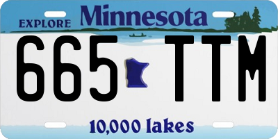 MN license plate 665TTM