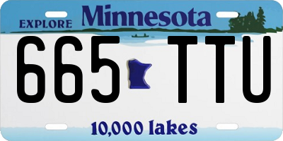 MN license plate 665TTU