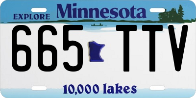 MN license plate 665TTV