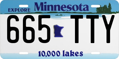 MN license plate 665TTY