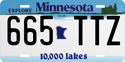 MN license plate 665TTZ