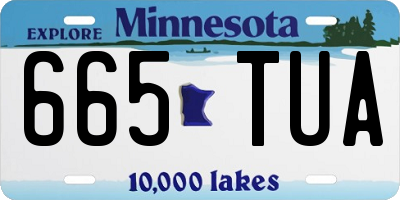 MN license plate 665TUA