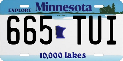 MN license plate 665TUI