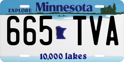 MN license plate 665TVA