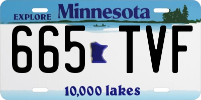 MN license plate 665TVF