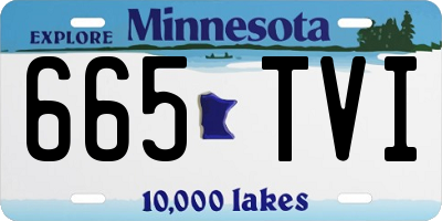 MN license plate 665TVI