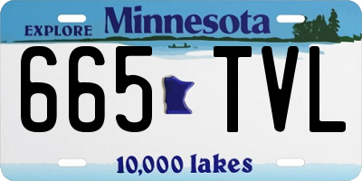 MN license plate 665TVL